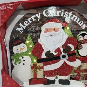 Merry Moments LED Tabletop Santa Scene *New*
